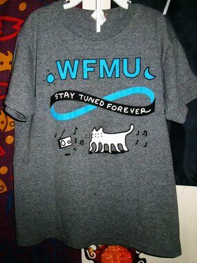 wfmu fm radio 91.1 stay tuned forever new jersey usa 20" youth xl tee - indie